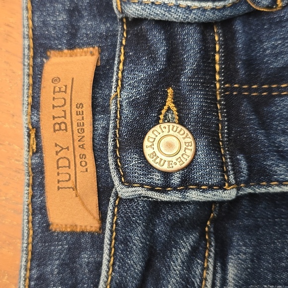 JUDY BLUE Denim Jeans Women's 7/28" Dark Wash Perfect - Picture 4 of 8